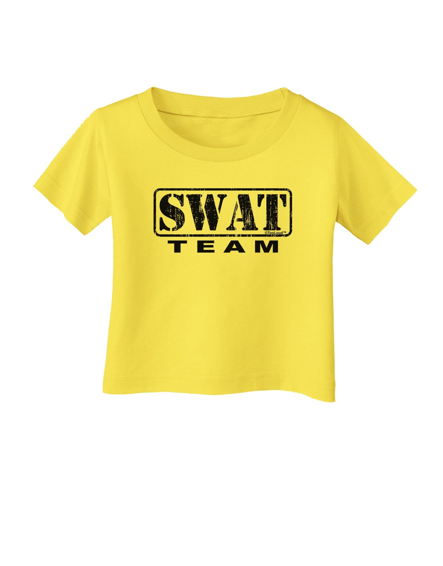 SWAT Team Logo - Distressed Infant T-Shirt-Infant T-Shirt-TooLoud-Yellow-06-Months-Davson Sales