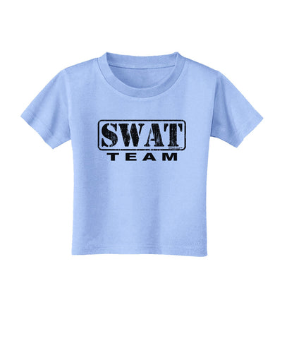 SWAT Team Logo - Distressed Toddler T-Shirt-Toddler T-Shirt-TooLoud-Aquatic-Blue-2T-Davson Sales