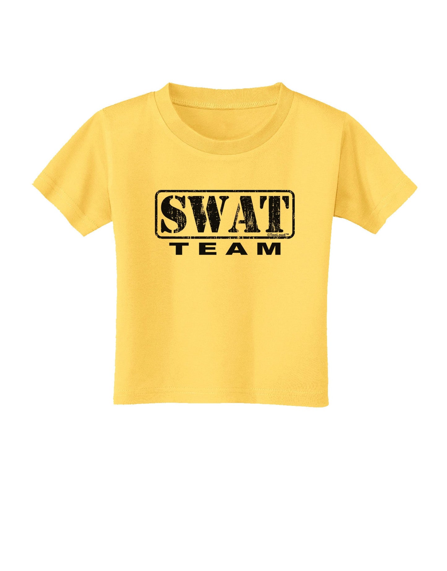 SWAT Team Logo - Distressed Toddler T-Shirt-Toddler T-Shirt-TooLoud-Yellow-2T-Davson Sales