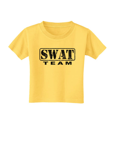 SWAT Team Logo - Distressed Toddler T-Shirt-Toddler T-Shirt-TooLoud-Yellow-2T-Davson Sales