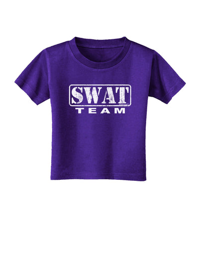 SWAT Team Logo - Distressed Toddler T-Shirt Dark-Toddler T-Shirt-TooLoud-Purple-2T-Davson Sales