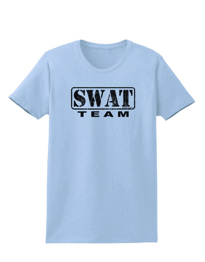 SWAT Team Logo - Distressed Womens T-Shirt-Womens T-Shirt-TooLoud-Light-Blue-X-Small-Davson Sales