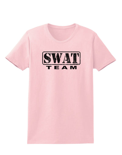 SWAT Team Logo - Distressed Womens T-Shirt-Womens T-Shirt-TooLoud-PalePink-X-Small-Davson Sales