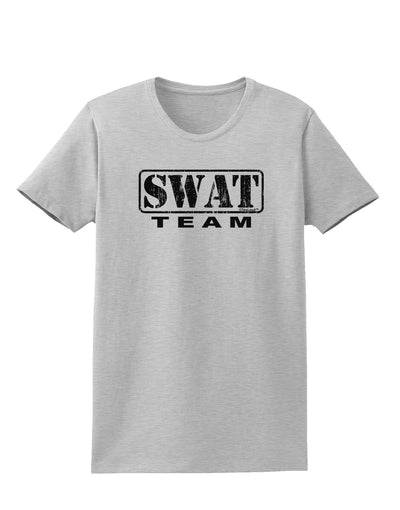 SWAT Team Logo - Distressed Womens T-Shirt-Womens T-Shirt-TooLoud-AshGray-X-Small-Davson Sales