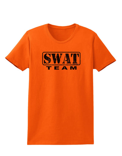 SWAT Team Logo - Distressed Womens T-Shirt-Womens T-Shirt-TooLoud-Orange-X-Small-Davson Sales