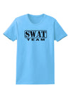 SWAT Team Logo - Distressed Womens T-Shirt-Womens T-Shirt-TooLoud-Aquatic-Blue-X-Small-Davson Sales