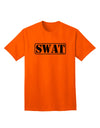 SWAT Team Logo - Text #2 Adult T-Shirt: A Stylish and Bold Addition to Your Wardrobe by TooLoud-Mens T-shirts-TooLoud-Orange-Small-Davson Sales