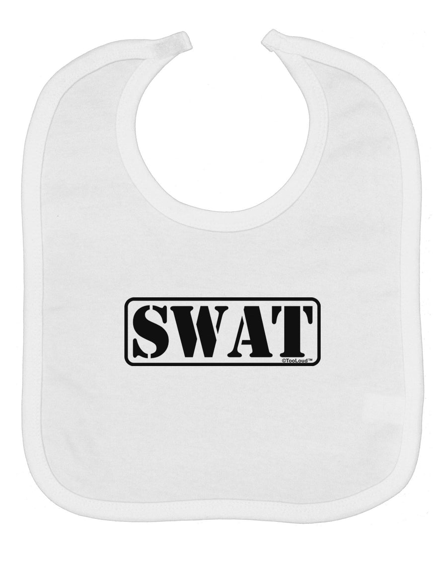 SWAT Team Logo - Text #2 Baby Bib by TooLoud