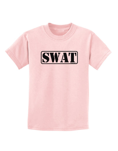 SWAT Team Logo - Text #2 Childrens T-Shirt by TooLoud-Childrens T-Shirt-TooLoud-PalePink-X-Small-Davson Sales