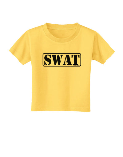 SWAT Team Logo - Text #2 Toddler T-Shirt by TooLoud-Toddler T-Shirt-TooLoud-Yellow-2T-Davson Sales