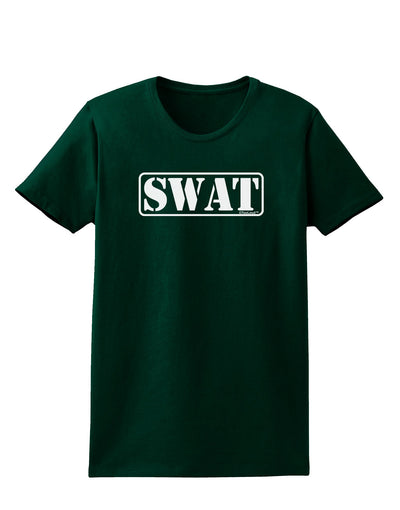 SWAT Team Logo - Text #2 Womens Dark T-Shirt by TooLoud-Womens T-Shirt-TooLoud-Forest-Green-Small-Davson Sales