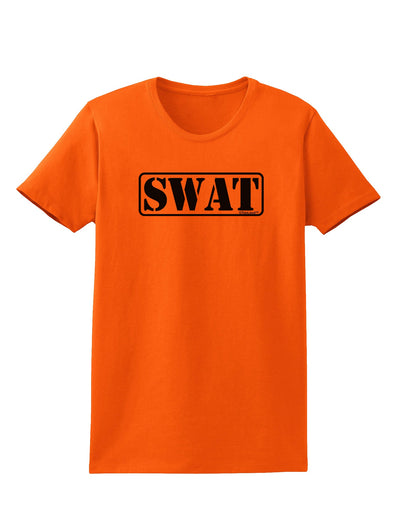 SWAT Team Logo - Text #2 Womens T-Shirt by TooLoud-Womens T-Shirt-TooLoud-Orange-X-Small-Davson Sales