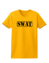 SWAT Team Logo - Text #2 Womens T-Shirt by TooLoud-Womens T-Shirt-TooLoud-Gold-X-Small-Davson Sales