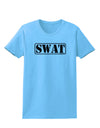 SWAT Team Logo - Text #2 Womens T-Shirt by TooLoud-Womens T-Shirt-TooLoud-Aquatic-Blue-X-Small-Davson Sales