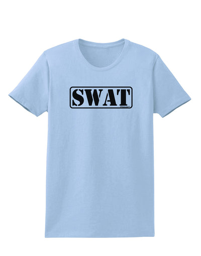 SWAT Team Logo - Text #2 Womens T-Shirt by TooLoud-Womens T-Shirt-TooLoud-Light-Blue-X-Small-Davson Sales