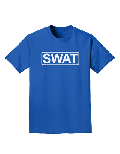 SWAT Team Logo - Text Adult Dark T-Shirt by TooLoud-Mens T-Shirt-TooLoud-Royal-Blue-Small-Davson Sales