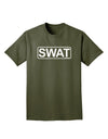 SWAT Team Logo - Text Adult Dark T-Shirt by TooLoud-Mens T-Shirt-TooLoud-Military-Green-Small-Davson Sales