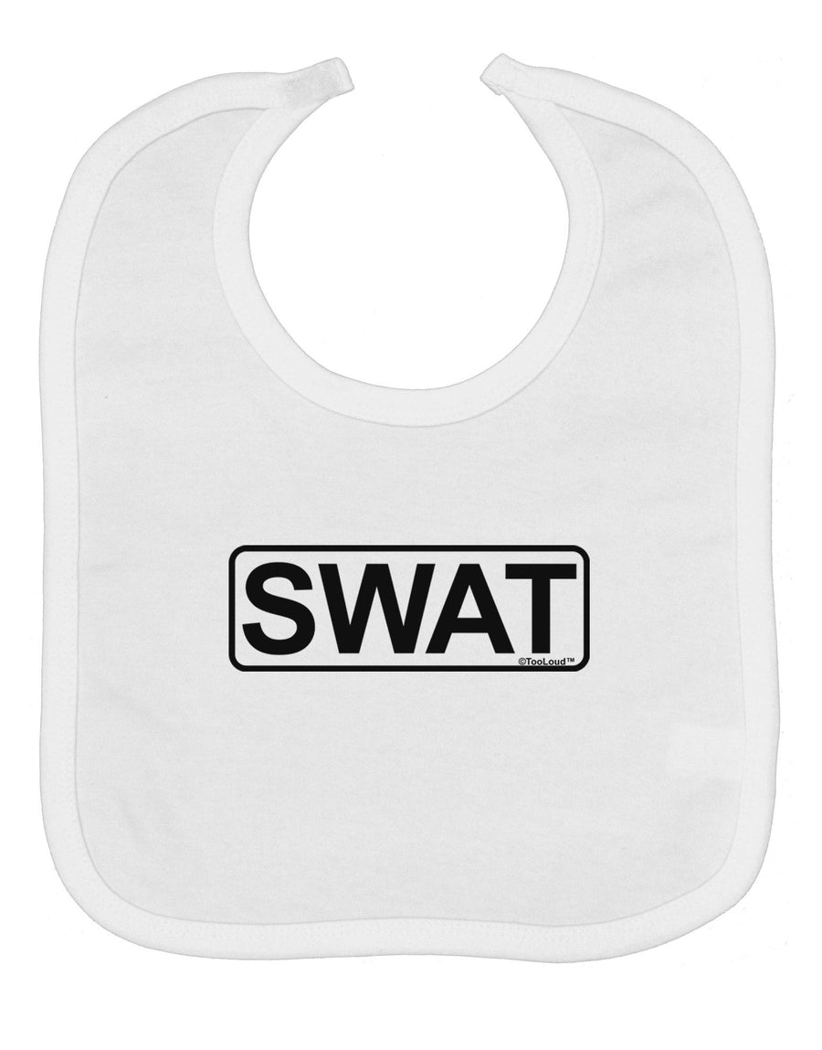 SWAT Team Logo - Text Baby Bib by TooLoud