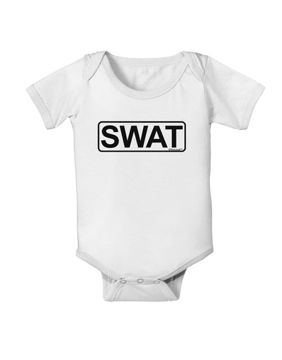 SWAT Team Logo - Text Baby Romper Bodysuit by TooLoud-Baby Romper-TooLoud-White-06-Months-Davson Sales