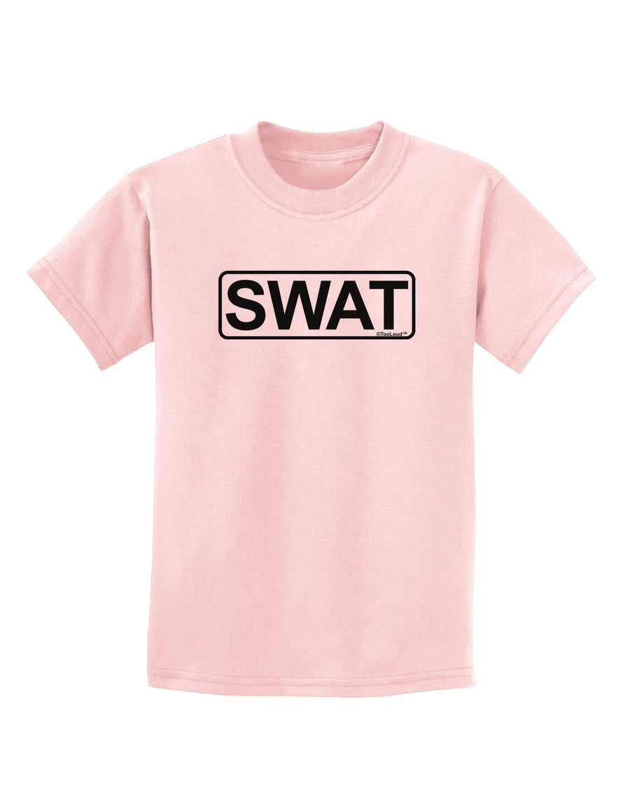 SWAT Team Logo - Text Childrens T-Shirt by TooLoud-Childrens T-Shirt-TooLoud-White-X-Small-Davson Sales