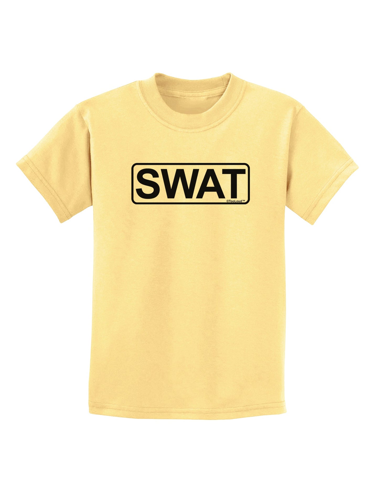 SWAT Team Logo - Text Childrens T-Shirt by TooLoud-Childrens T-Shirt-TooLoud-Daffodil-Yellow-X-Small-Davson Sales