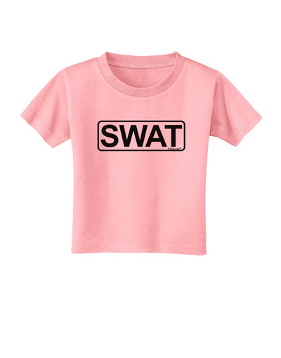 SWAT Team Logo - Text Toddler T-Shirt by TooLoud-Toddler T-Shirt-TooLoud-Candy-Pink-2T-Davson Sales