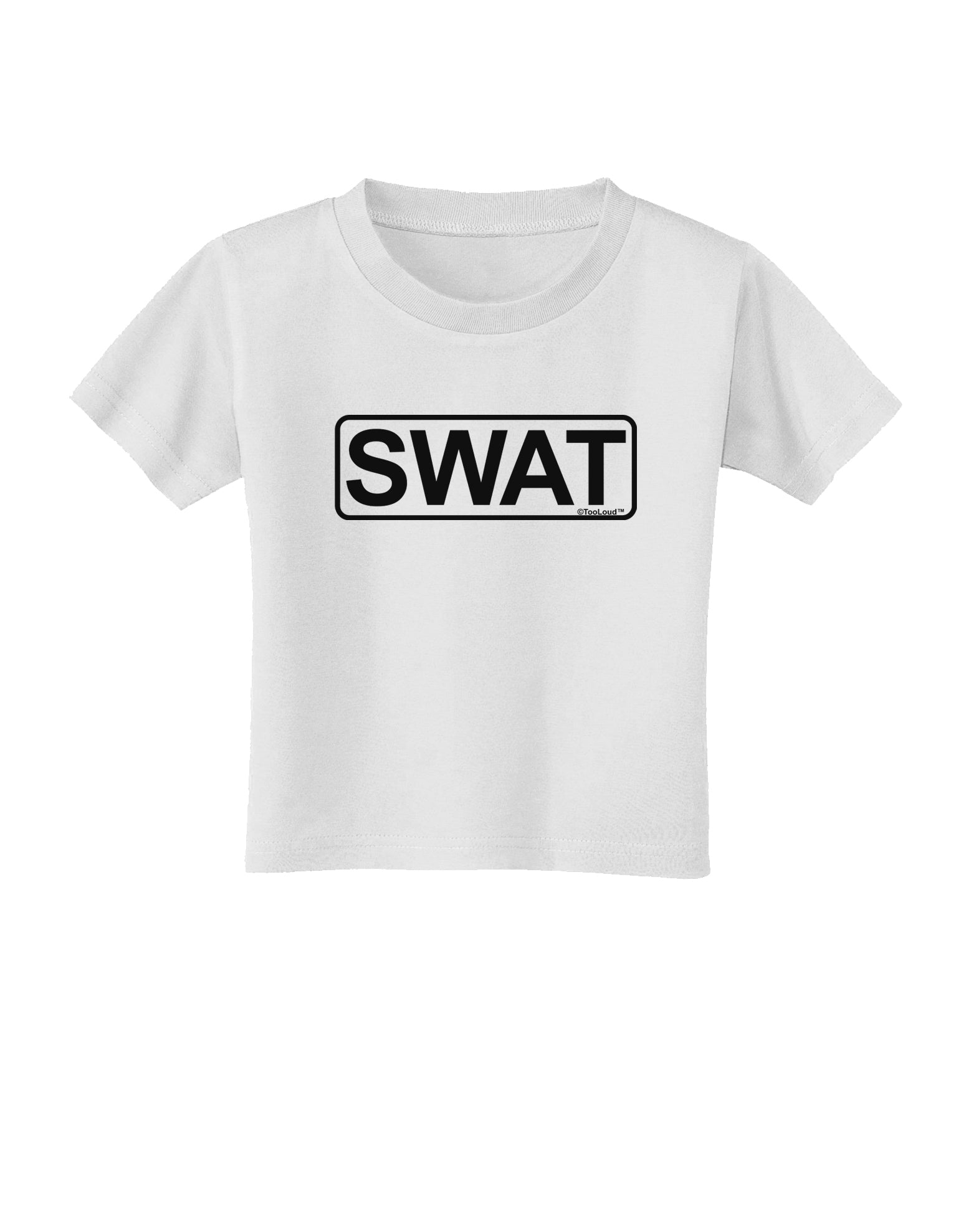 SWAT Team Logo - Text Toddler T-Shirt by TooLoud-Toddler T-Shirt-TooLoud-White-2T-Davson Sales