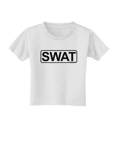 SWAT Team Logo - Text Toddler T-Shirt by TooLoud-Toddler T-Shirt-TooLoud-White-2T-Davson Sales