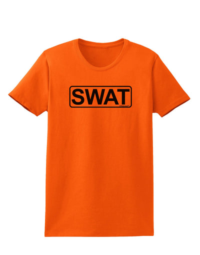 SWAT Team Logo - Text Womens T-Shirt by TooLoud-Womens T-Shirt-TooLoud-Orange-X-Small-Davson Sales