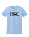 SWAT Team Logo - Text Womens T-Shirt by TooLoud-Womens T-Shirt-TooLoud-Light-Blue-X-Small-Davson Sales