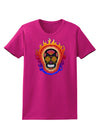 Sacred Calavera Day of the Dead Sugar Skull Womens Dark T-Shirt-TooLoud-Hot-Pink-Small-Davson Sales