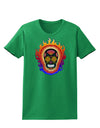 Sacred Calavera Day of the Dead Sugar Skull Womens Dark T-Shirt-TooLoud-Kelly-Green-X-Small-Davson Sales