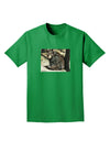 Sad Black Bear Adult Dark T-Shirt-Mens T-Shirt-TooLoud-Kelly-Green-Small-Davson Sales