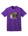 Sad Black Bear Adult Dark T-Shirt-Mens T-Shirt-TooLoud-Purple-Small-Davson Sales