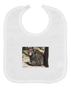 Sad Black Bear Baby Bib