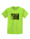 Sad Black Bear Childrens T-Shirt-Childrens T-Shirt-TooLoud-Lime-Green-X-Small-Davson Sales