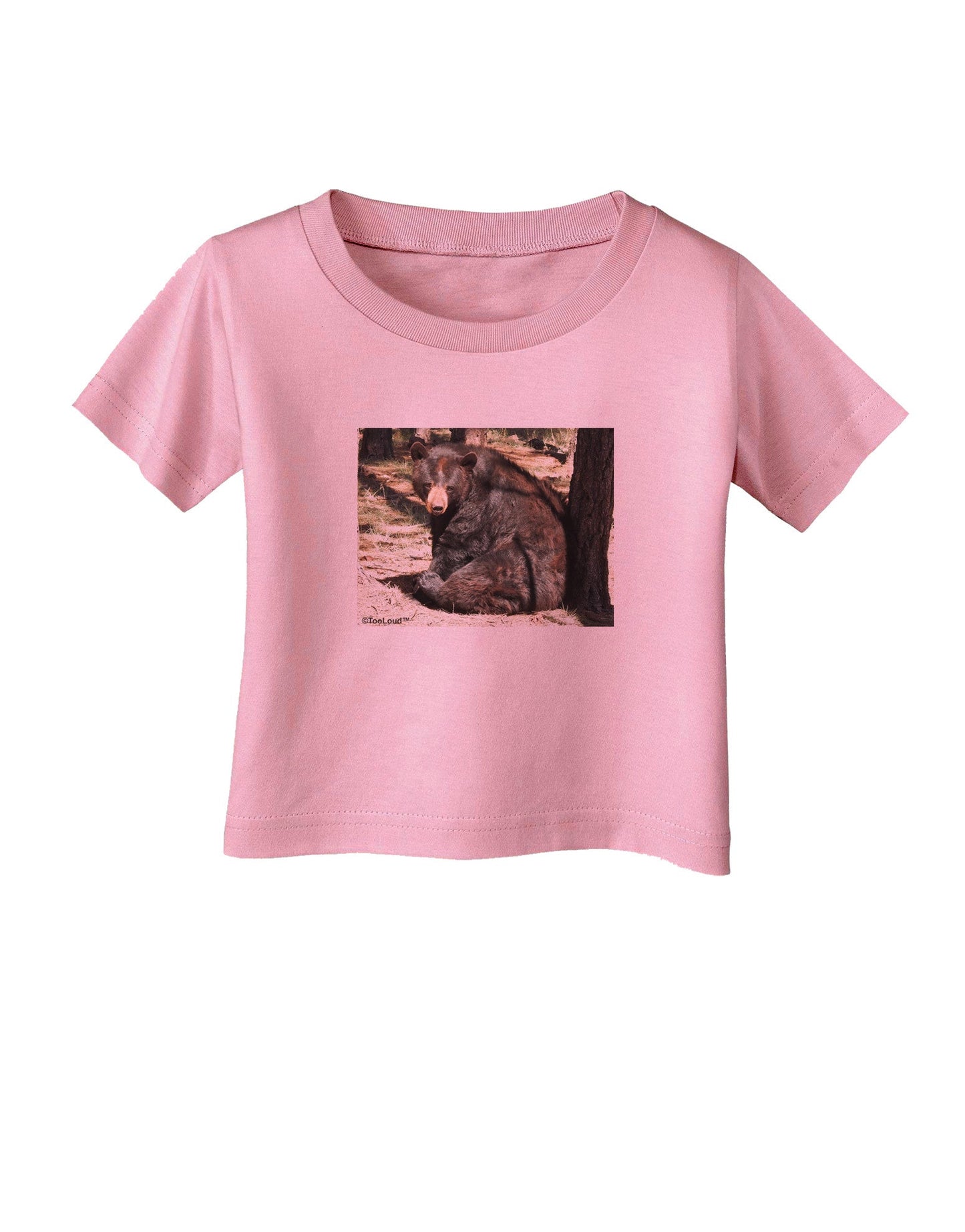 Sad Black Bear Infant T-Shirt-Infant T-Shirt-TooLoud-Candy-Pink-06-Months-Davson Sales