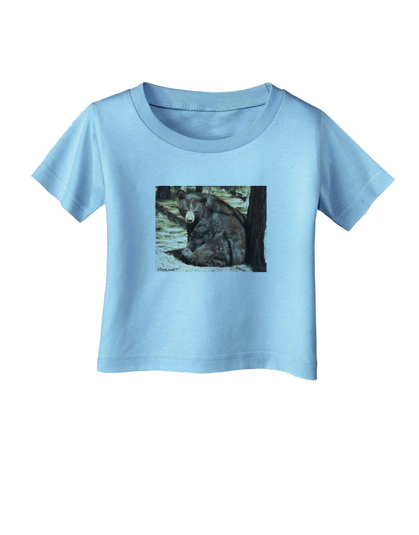 Sad Black Bear Infant T-Shirt-Infant T-Shirt-TooLoud-Aquatic-Blue-06-Months-Davson Sales
