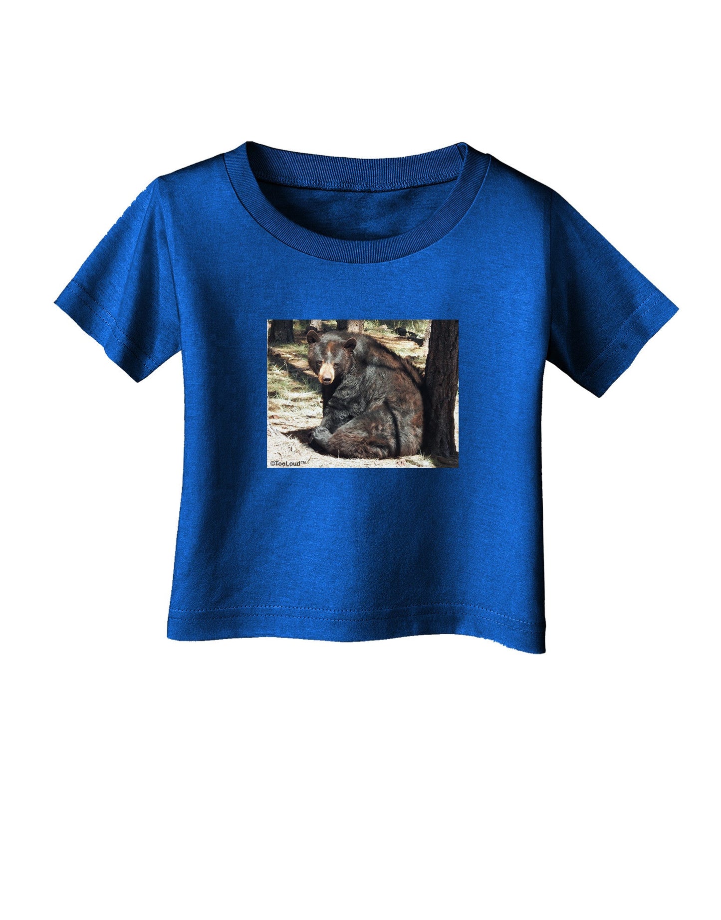 Sad Black Bear Infant T-Shirt Dark-Infant T-Shirt-TooLoud-Royal-Blue-06-Months-Davson Sales