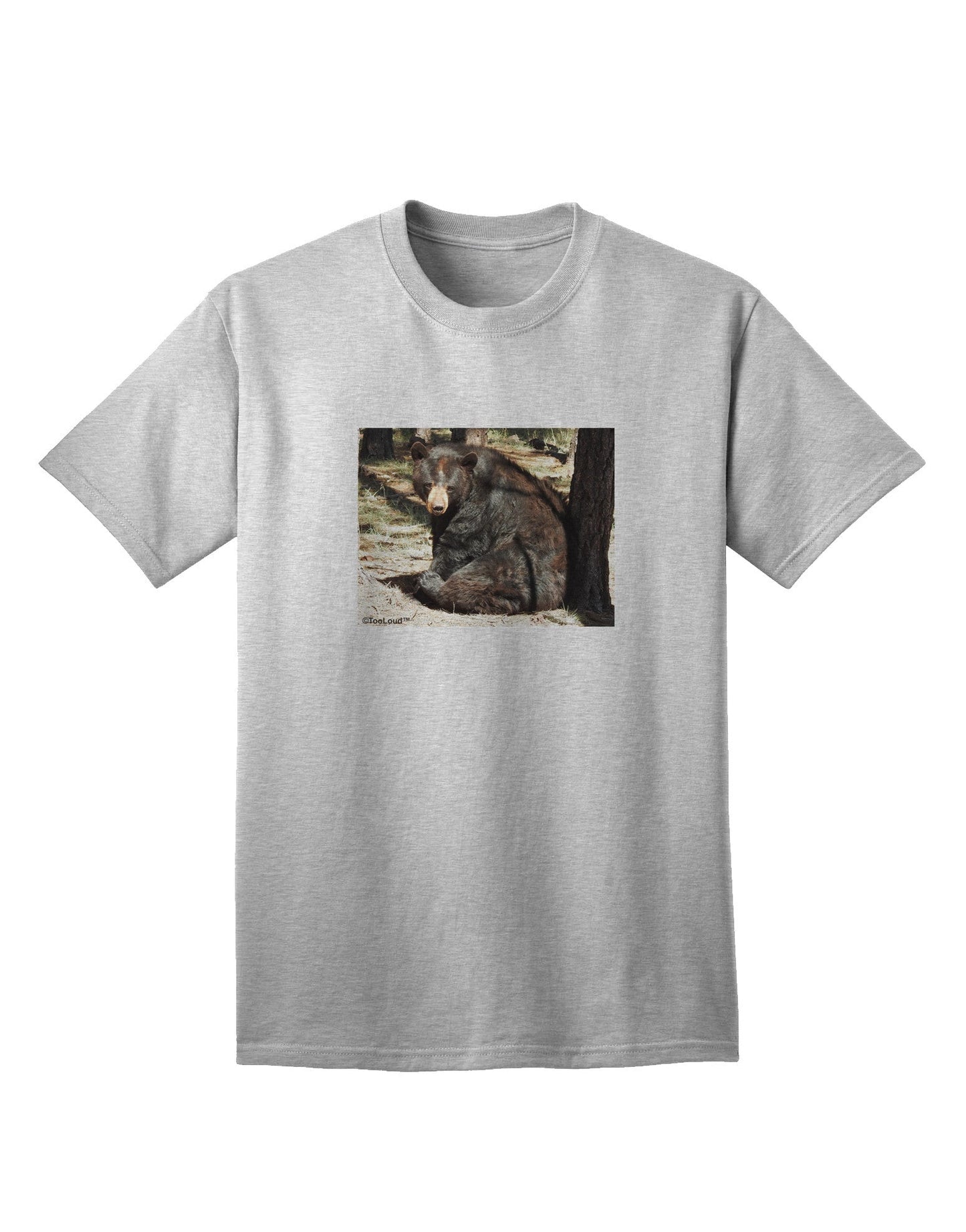 Sad Black Bear - Premium Adult T-Shirt for Contemporary Casual Wear-Mens T-shirts-TooLoud-AshGray-Small-Davson Sales