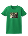 Sad Black Bear Womens Dark T-Shirt-TooLoud-Kelly-Green-X-Small-Davson Sales