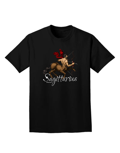 Sagittarius Color Illustration Adult Dark T-Shirt-Mens T-Shirt-TooLoud-Black-Small-Davson Sales