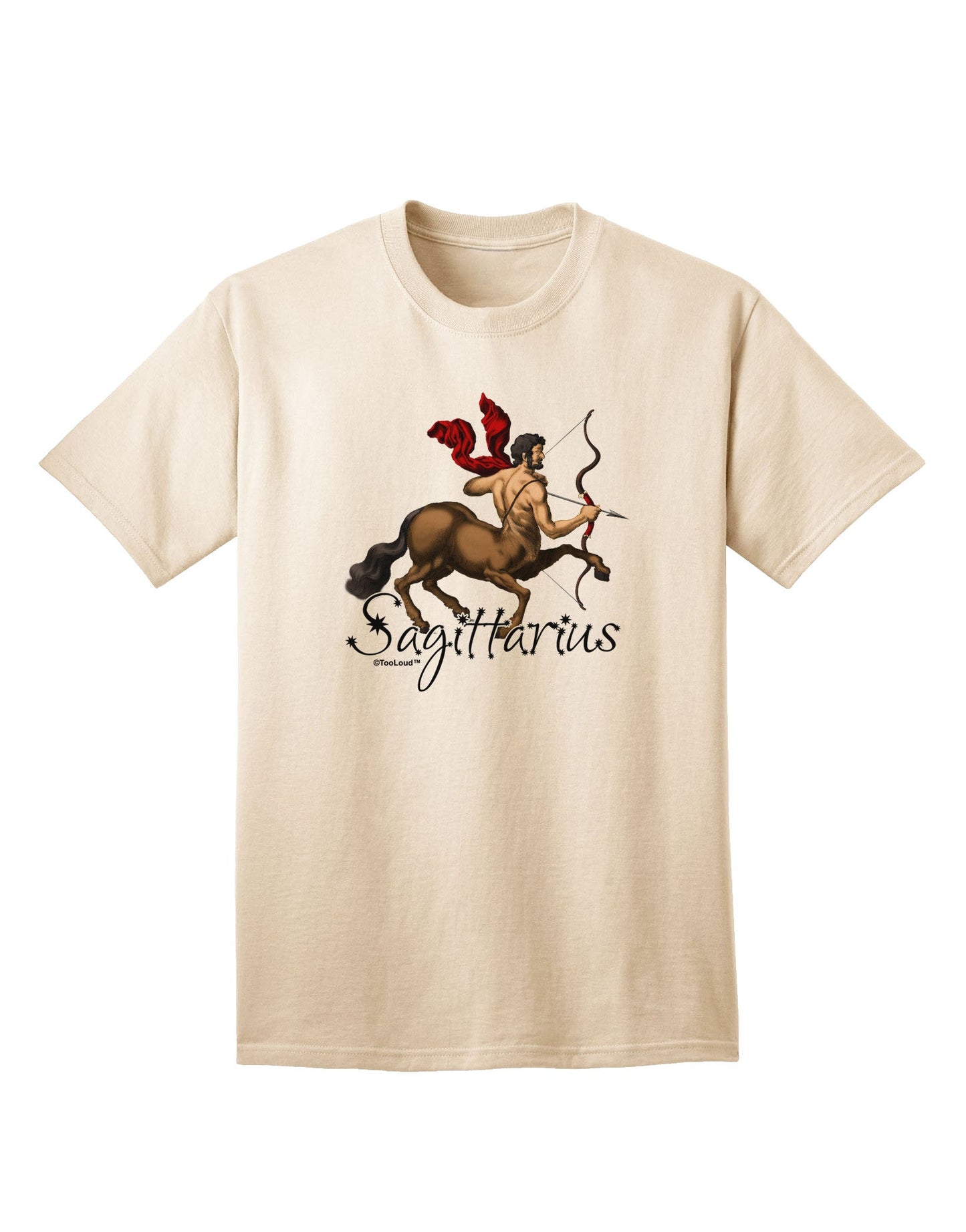 Sagittarius Color Illustration Adult T-Shirt-Mens T-Shirt-TooLoud-Natural-Small-Davson Sales