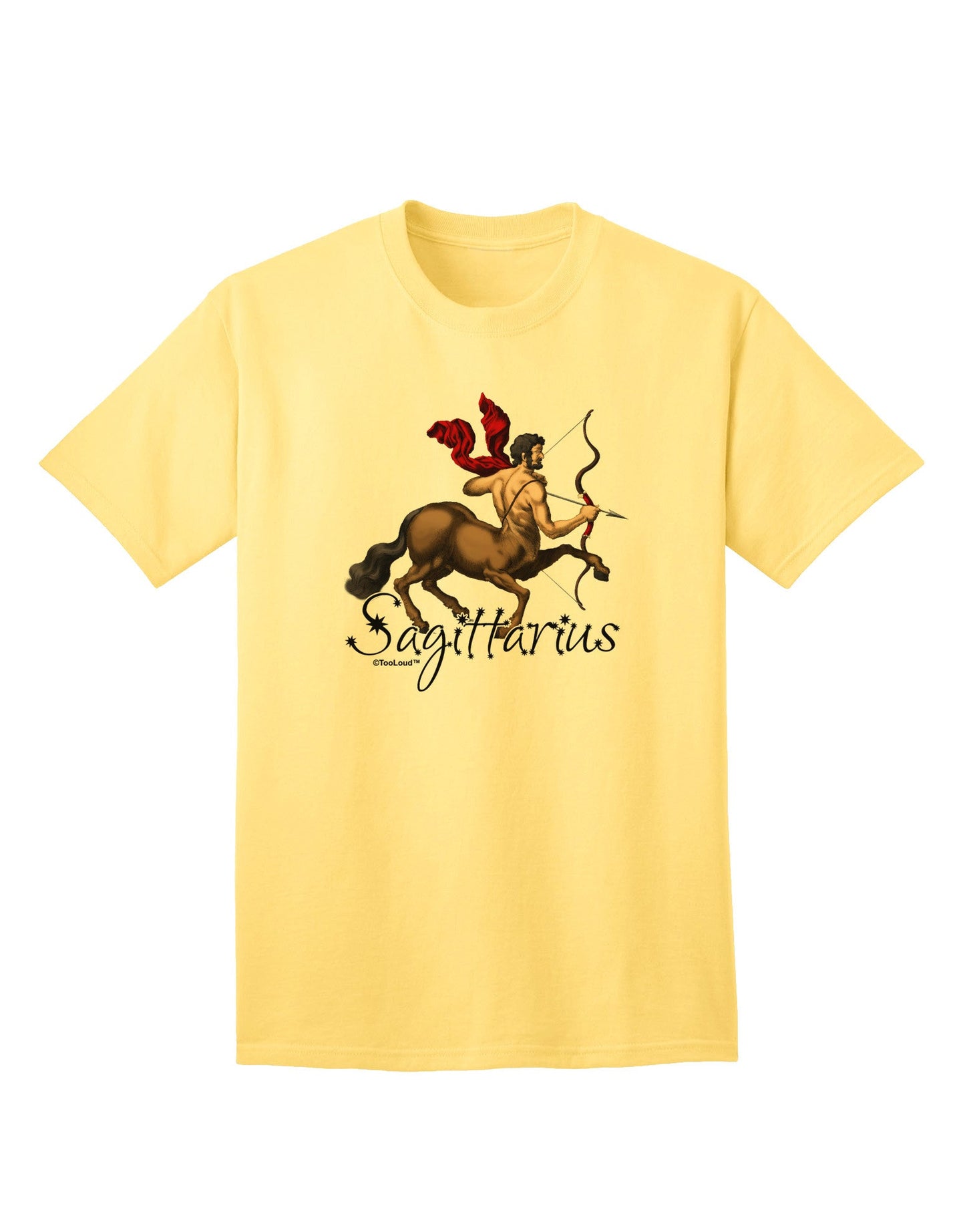 Sagittarius Color Illustration Adult T-Shirt-Mens T-Shirt-TooLoud-Yellow-Small-Davson Sales