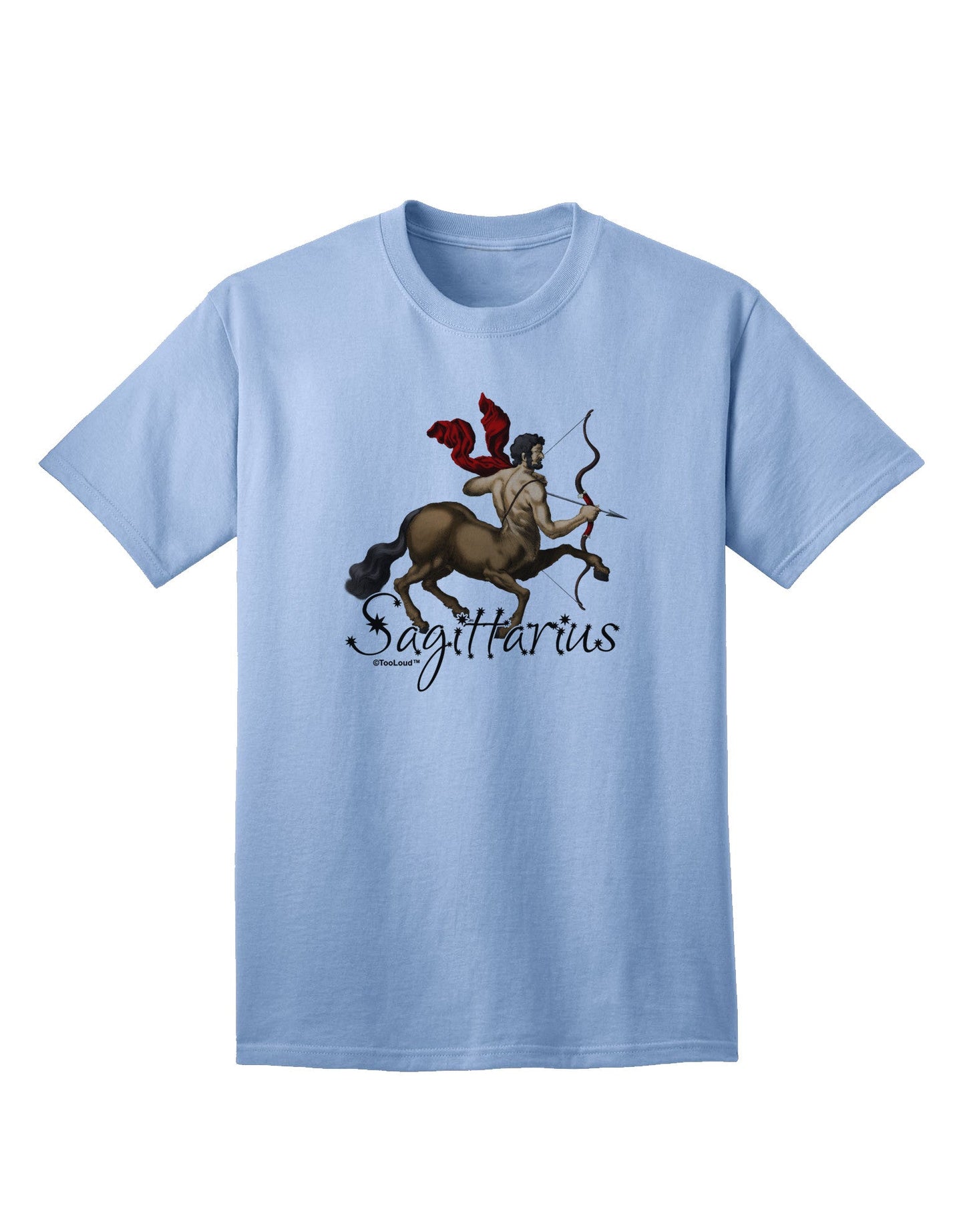 Sagittarius Color Illustration Adult T-Shirt-Mens T-Shirt-TooLoud-Light-Blue-Small-Davson Sales