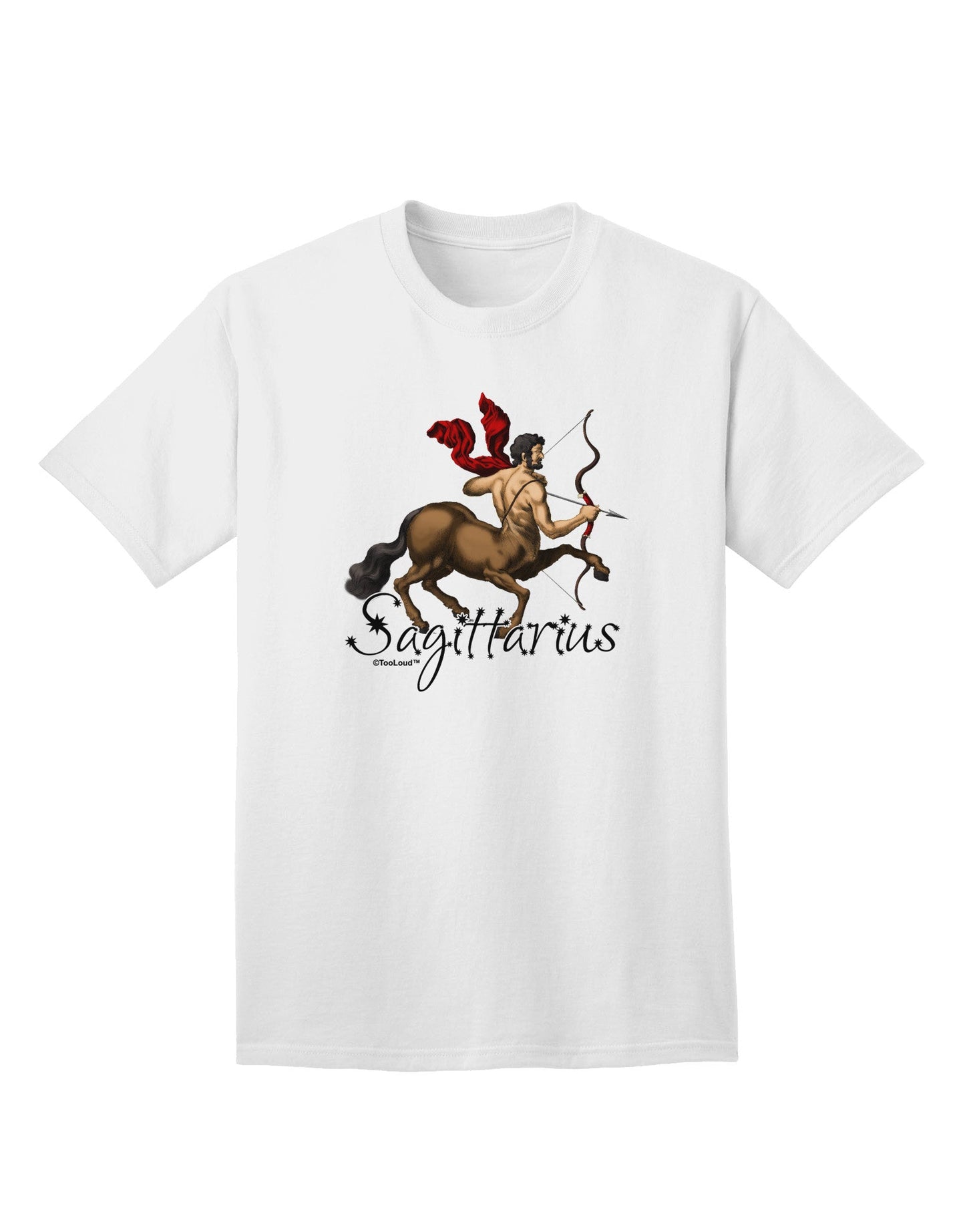 Sagittarius Color Illustration Adult T-Shirt-Mens T-Shirt-TooLoud-White-Small-Davson Sales