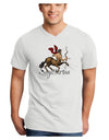 Sagittarius Color Illustration Adult V-Neck T-shirt-Mens V-Neck T-Shirt-TooLoud-White-Small-Davson Sales