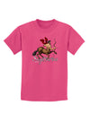 Sagittarius Color Illustration Childrens Dark T-Shirt-Childrens T-Shirt-TooLoud-Sangria-X-Small-Davson Sales