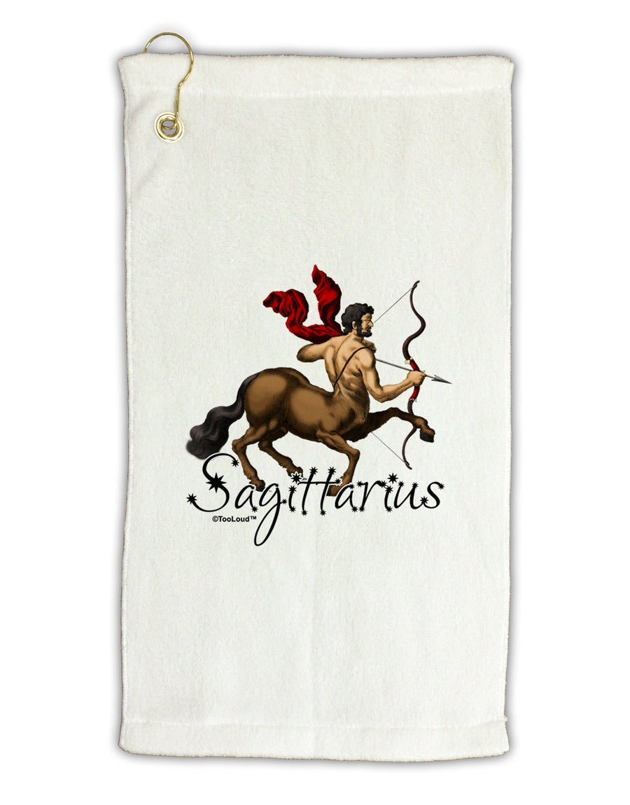 Sagittarius Color Illustration Micro Terry Gromet Golf Towel 11&#x22;x19-Golf Towel-TooLoud-White-Davson Sales