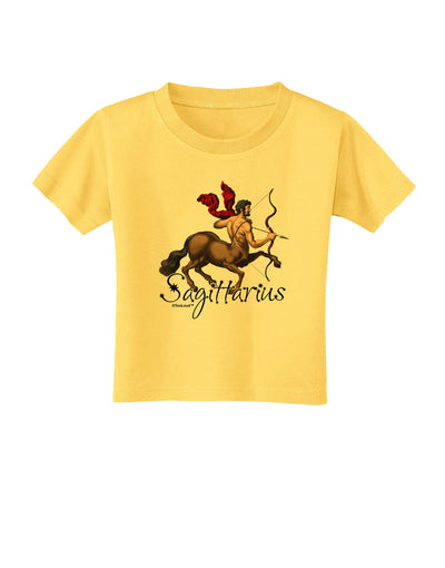 Sagittarius Color Illustration Toddler T-Shirt-Toddler T-Shirt-TooLoud-Yellow-2T-Davson Sales